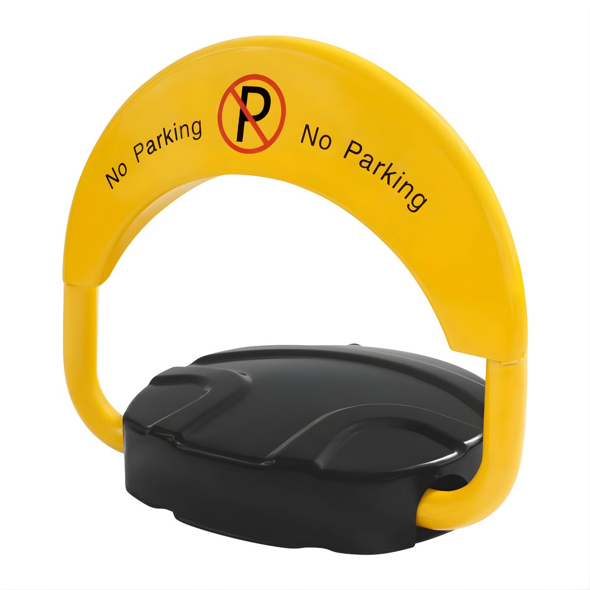 Elektronisch parkeerslot – Voor privégebruik – Robuust, IP67 waterdicht, 2 afstandsbedieningen, 180° antibotsing en automatisch alarm – Yellow