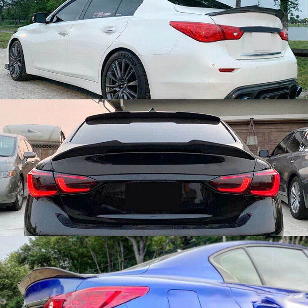 Spoiler Vleugel - Kofferbak - ABS - Voor Infiniti Q50 (2014-2022) - Racing Wing - Auto Accessoires