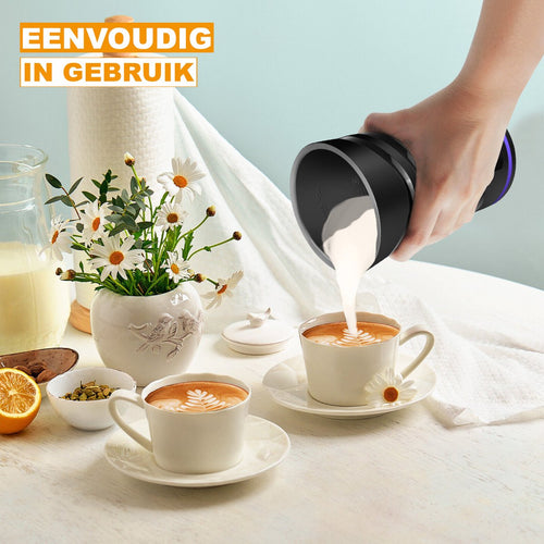 Automatische Elektrische Melkschuimer - 4 in 1 - 1500W - Stoomboot Schuimer - 600ml Warm & Koud Schuimer voor Latte & Koffie