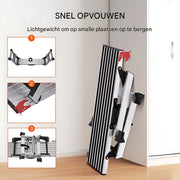 Aluminium Werkkruk - 200KG - Stevig - Opstapje - Krukje - Opklapbare - Zilver