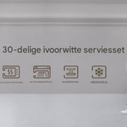 Eminent Bordenset – 6 persoons – 30 delig – Wit Keramisch – Serviesset – Ontbijtborden