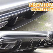 Achterbumper - Voor Mercedes A-Klasse W176 A200/A45 AMG 2013-2018 - Auto accessoires - Diffuser - Carbon Look