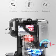 Happyment 5 in 1 Koffiemachine - Koffiezetapparaat - Koffie Automaat - Automatisch - Nespresso - Dolce Gusto - Koffiepoeder - Koffiepads - Zwart