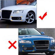 Grille - Voor Audi A5 S-Line/S5 B8 RS5 2008-2012 - Auto accessoires - Honingraat grille - Mistlichtroosters - Zwart/Chroom