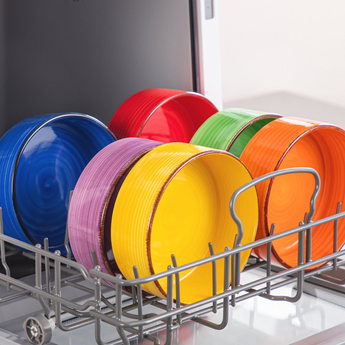 Lorentino Serviesset - 6 delig - Mix kleur - Dinerborden - Bordenset - Diepe borden - Ontbijtborden - Servies - Keukenservies