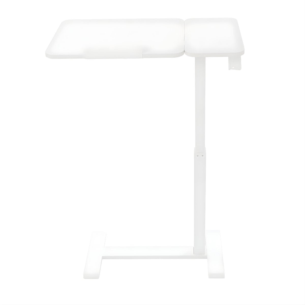 Laptoptafel - Bijzettafel - Bedtafel - Banktafel- Voor gebruik aan bed of kantoor - Verstelbaar - Wit
