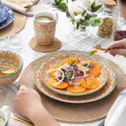 Aristelle Serviesset - 16 delig - 4 persoons - Mix kleur - Dinerborden - Bordenset - Diepe borden - Ontbijtborden - Servies - Keukenservies