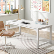 Bureau - Computerbureau - Lange bureau - Vergadertafel - Voor thuis of kantoor - Wit