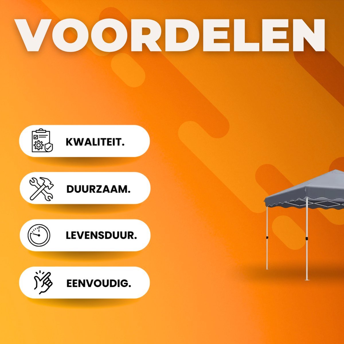Gazebo Zyrell - Pergola - Paviljoen - Partytent - Strandtent - Voor Terras, Feest en Achtertuin - 3x3m - Grijs