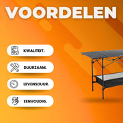 Campingtafel - Inklapbare - picknicktafel - 4 personen - Camping klaptafel inklapbaar - Kinderen & volwassenen
