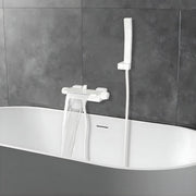 Badkraan - Met waterval - Voor badkamers - Luxe uitstraling met warm/koudfunctie - Wit
