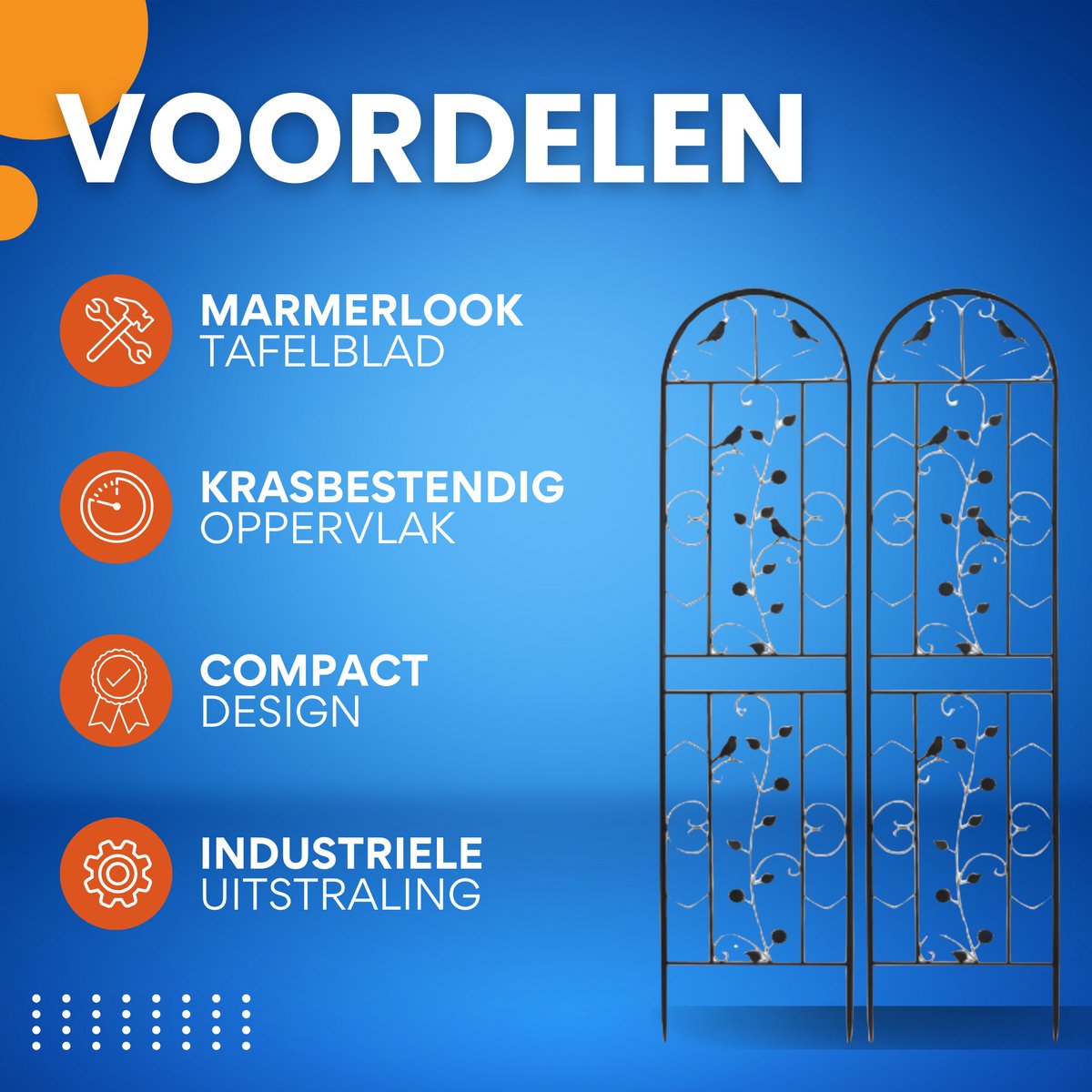 Tuin Trellis Hek - 2 stuks - Voor Buiten - Metalen Klimplant Bloempanelen - 188cm - Anti-Roest Scherm voor Rand en Tuinrand
