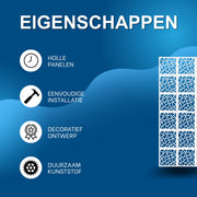24 stuks - Moderne kamerverdeler - Kamerscherm - Scheidingswand - Privacyscherm - Voor woonkamer, slaapkamer en kantoor - Decoratie -