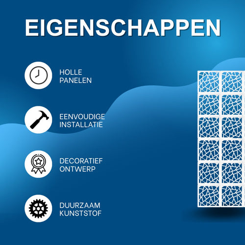 24 stuks - Moderne kamerverdeler - Kamerscherm - Scheidingswand - Privacyscherm - Voor woonkamer, slaapkamer en kantoor - Decoratie -