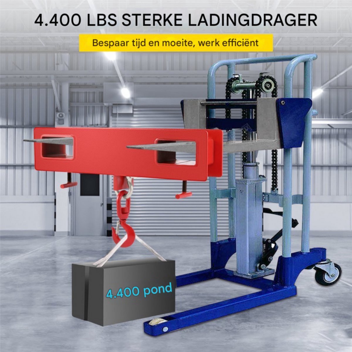 Mobiele kraanhaak voor pallet - 2 ton - Palletvork
