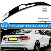 Achterspoiler Wing - M4 Stijl - Gloss Black - Voor Audi A5 B8/B8.5 Coupe (2008-2016)