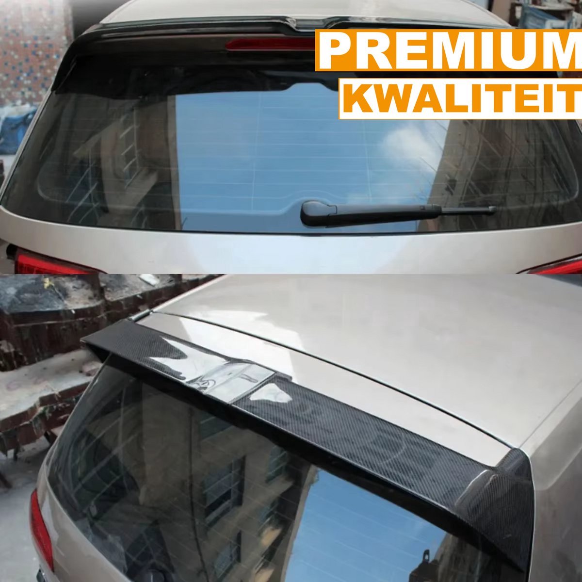 Spoiler Iron Zolux - Achterspoiler Iron Carbon - Voor Volkswagen Golf 7 MK7/MK7.5 (2014-2017) - Koolstofvezel Look - Auto accessoires