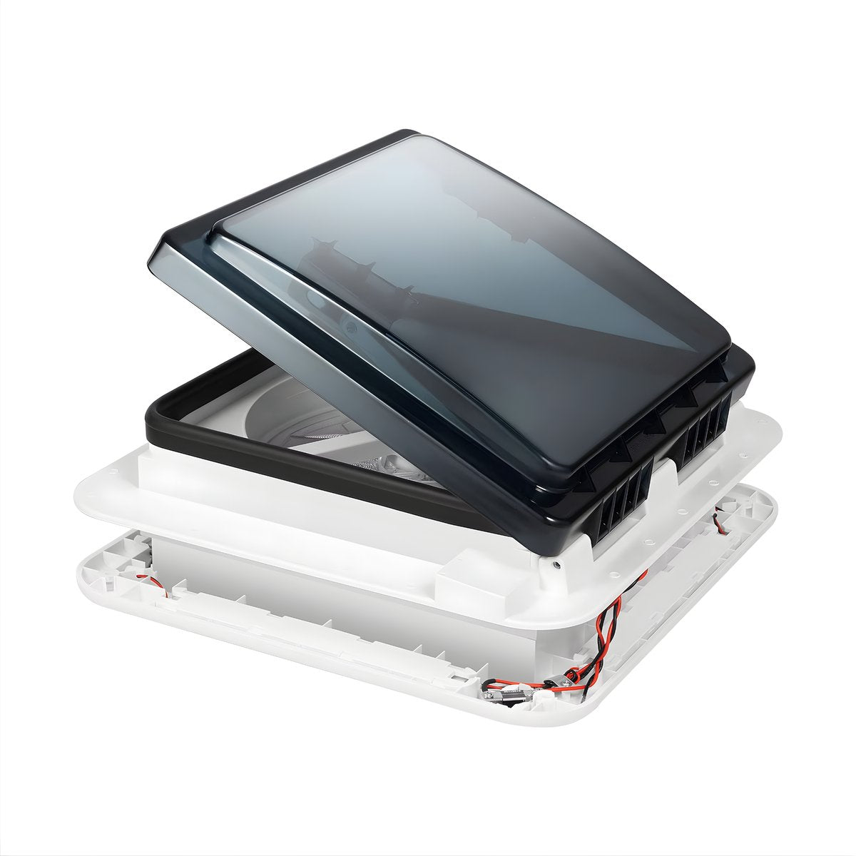 Dakraam - Ventilator - Voor Camper en RV - Afzuigventilator voor Dakventilatie - Wit