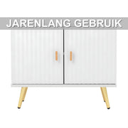 Schoenenbank - Opbergkast - Schoenenrek - Schoenenkast - Voor de hal of entree - met stoffen kussen - Wit