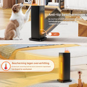 Draagbare elektrische heater - 1500W - Met afstandsbediening - Verwarmings ventilator - Voor thuisgebruik en kantoor - Met timer - 1500W