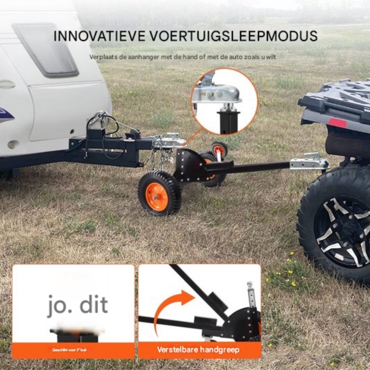 Trailer Manoeuvreerhulp - Voor Caravan, boot of aanhanger - Handmatige/Voertuigtrekmodus