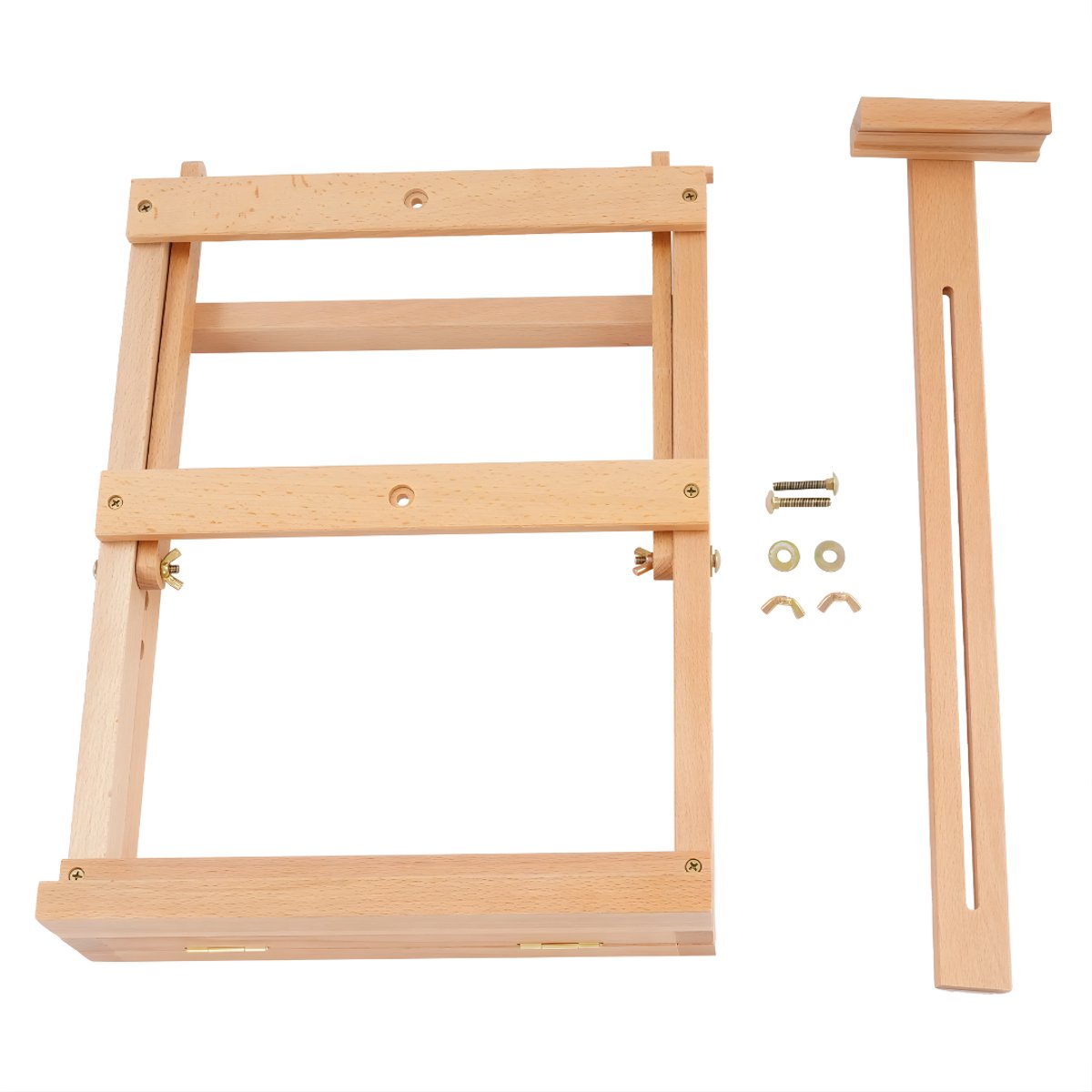Schildersezel- Voor Kunstenaars / Schilderen - Verstelbare Tafel- en Canvas-Easel met Lade - Beukenhout