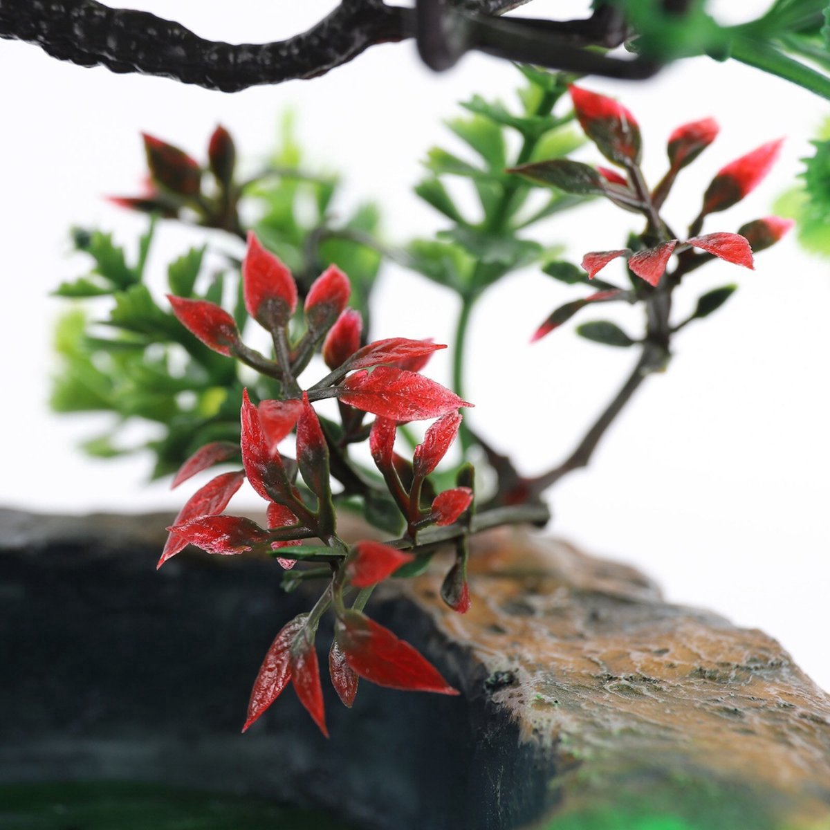Happyment Kamerfontein Waterval Glas - Tafelfontein LED Licht - Waterornament - Indoor Fontein - Visser