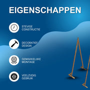 Bruiloft Boogstandaard – Voor Ballonnen, Achtergronden & Prieeldecoratie – Driehoek Frame voor Feesten - Set van 2