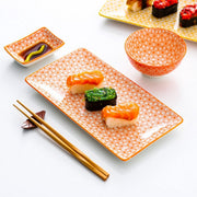 Celestia Sushi Servies - 6 delig - 2 persoons - Dinerborden - Bordenset - Diepe borden - Ontbijtborden - Servies - Keukenservies