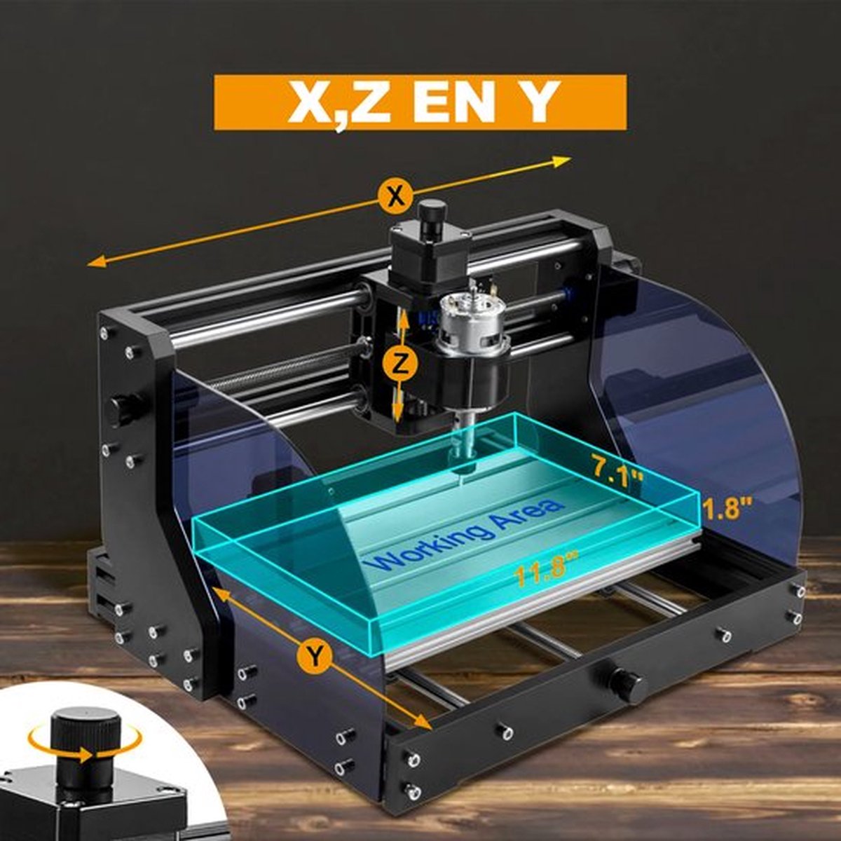 Graveermachine 5,5W - Laser Cutter - Snijder voor Hout, Aluminium en Kunststof