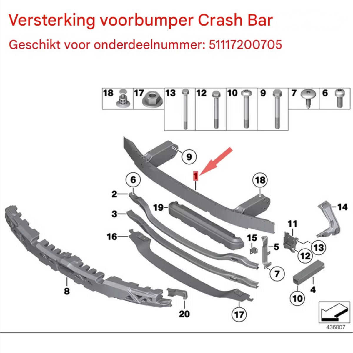 Voorbumper - Voor BMW 5-Serie F11/F10 2010-2017 - Auto accessoires - Versterking - Crash bar