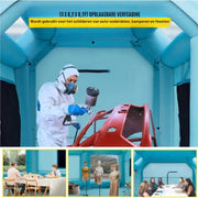 Opblaasbare spuitcabine - Verfcabine - spuitcabine - Geschikt Voor incl. lucht filtersysteem 4 x 2.5 x 2.5 m