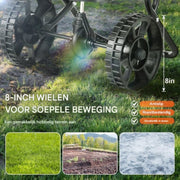 Kunstmeststrooier 15L - Strooiwagen - Handstrooier - Zaadstrooier - Gazon - 1145x545x830mm - 0-3m Breedte - Graszaad -11KG