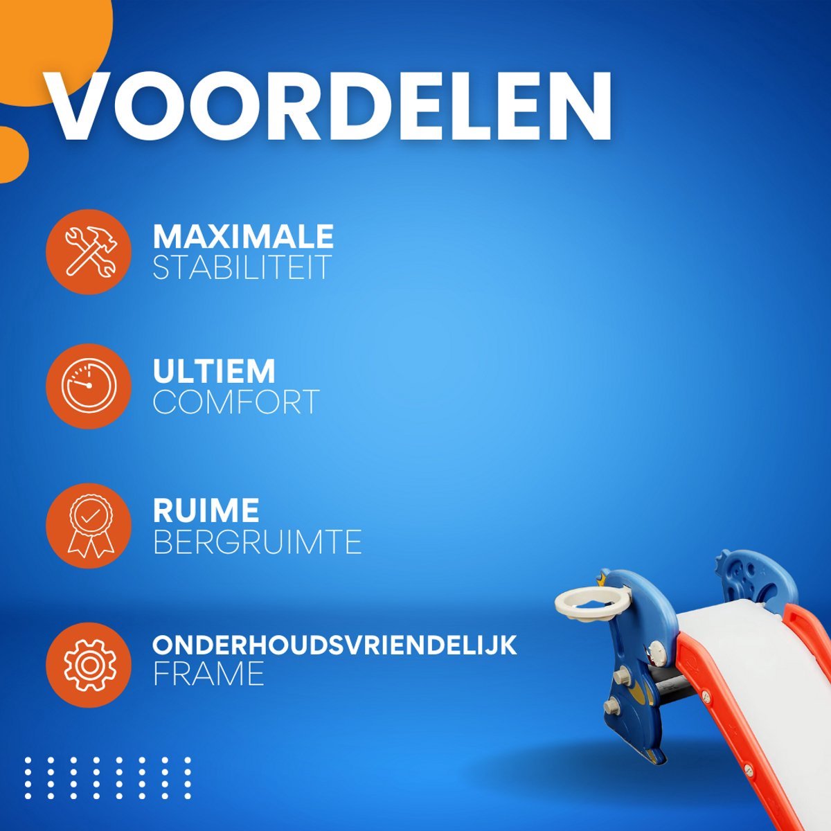 Opvouwbare dinosaurus glijbaan Opulence - Voor binnengebruik - Losse glijbaan - Peuter en kinderen - Speeltoestel