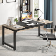 Bureau - Computerbureau - Lange bureau - Vergadertafel - Voor thuis of kantoor - Grijs