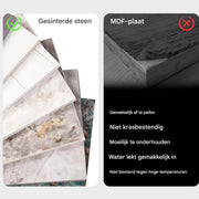 78 cm Hoge Vrije Tijd Ronde Keuken Eettafel Fioren - Gesinterde Stenen Top en Voetstuk Base - Bistro Tafel