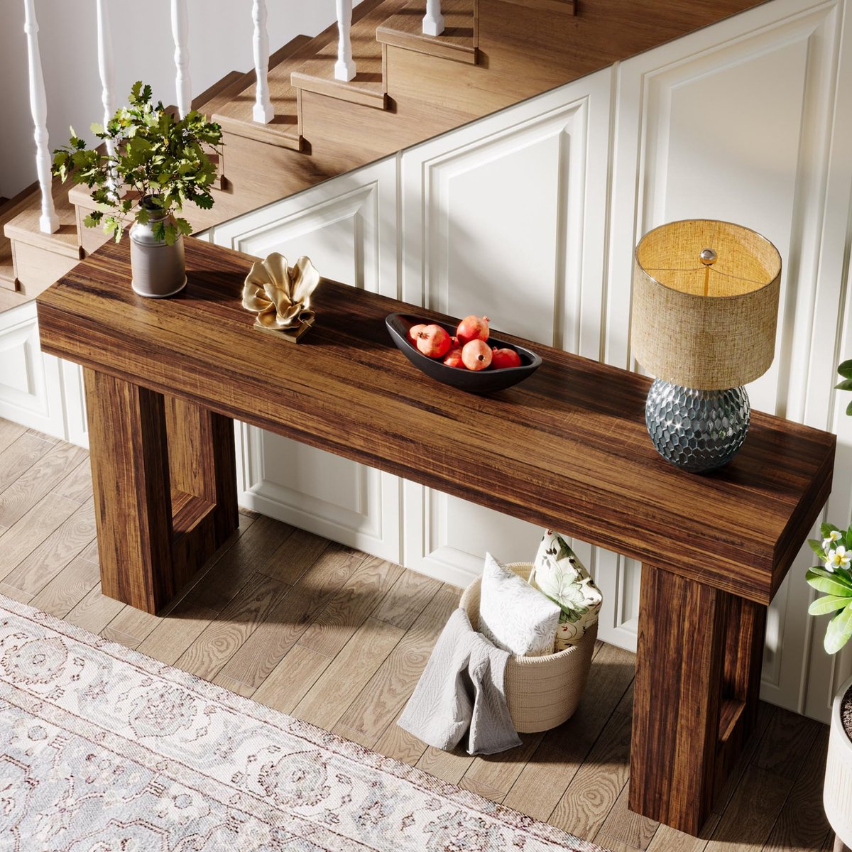 Moderne consoletafel - 35x160x85 cm - Wandtafel - Haltafel - Bruin