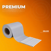 Happyment Privacy strip - Net schutting - Zichtbreeknet deluxe - Zichtdoek - Windbreekgaas - 50m x 19cm - Grijs