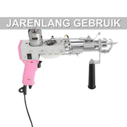 Tufting gun - Tuftpistool - Borduurmachine - Tapijtweven - Voor het maken van tapijten - Voor efficiënt en nauwkeurig werk - Metaal / Kunststof - Roze