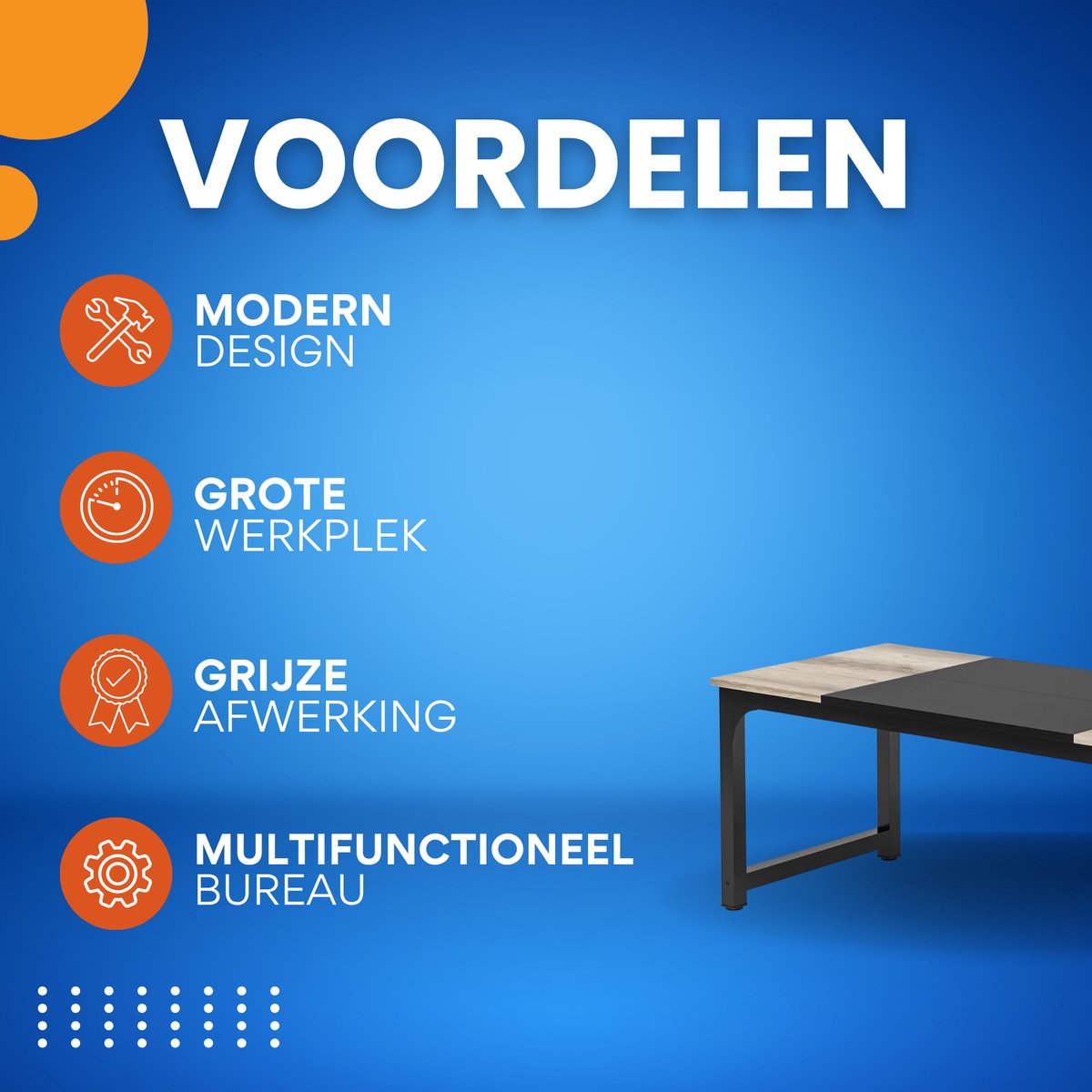 Bureau Maxil - Computertafel - Thuis en kantoor - 180cm