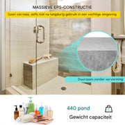 Betegelbare badkamer bank - Inbouw bank - Douche kruk - Doucheruimte - 97x29x50 cm - EPS Composiet