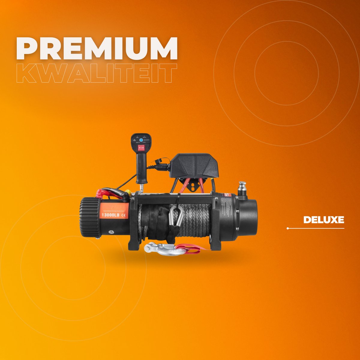 Elektrische Takel - Lier - Hijskraan - Draadloze afstandsbediening tot 20m - 6000KG Power Winch - 12V DC Offroad motor truck