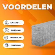 Betegelbare badkamer bank - Inbouw bank - Douche kruk - Doucheruimte - 97x29x50 cm - EPS Composiet