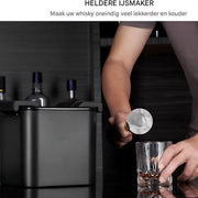 2-delige Ijsblokjesmaker -Met bak- IJsblokjesvormen en IJsbalvorm - IJsblokjesbakje Set