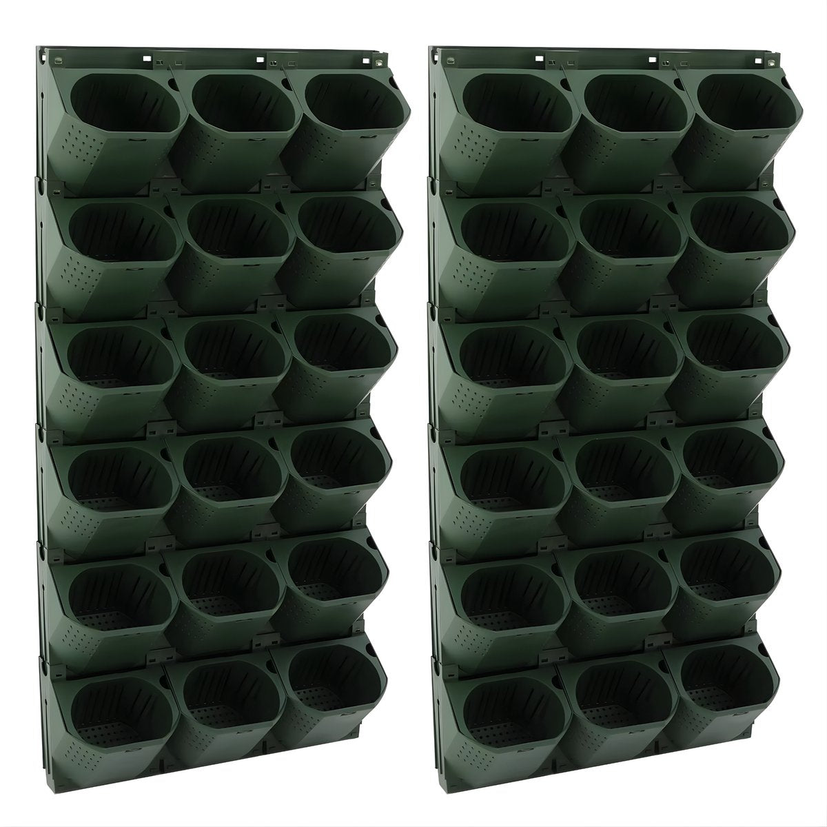 Wandplantenbak - Voor muurdecoratie en planten - Met 36 potten voor bloemen - Functioneel en decoratief