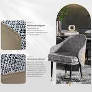 Moderne Eetkamerstoelen Milano - Set van 2 - Met Hoge Dichtheid Sponsschuim - Elegante Keuken- of Restaurantstoel - Lounge - Khaki