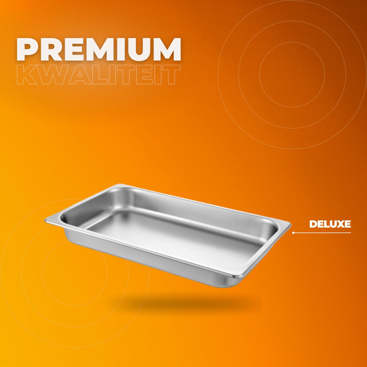 Gastronorm Bak - 6x RVS Bakken - Chafing dish - Gn bak - 8,5L Inhoud - 65mm Diep voor Catering
