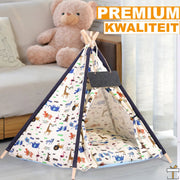 Happyment Tipi tent huisdier - Luxe teepee - Mand voor hond en kat - Kattenmand, Hondenmand, Hondentent, Kattentent