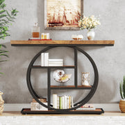 Consoletafel Novio - Sidetafel - Wandtafel - Haltafel - Bruin - Voor Hal of woonkamer of Gang - 100cm