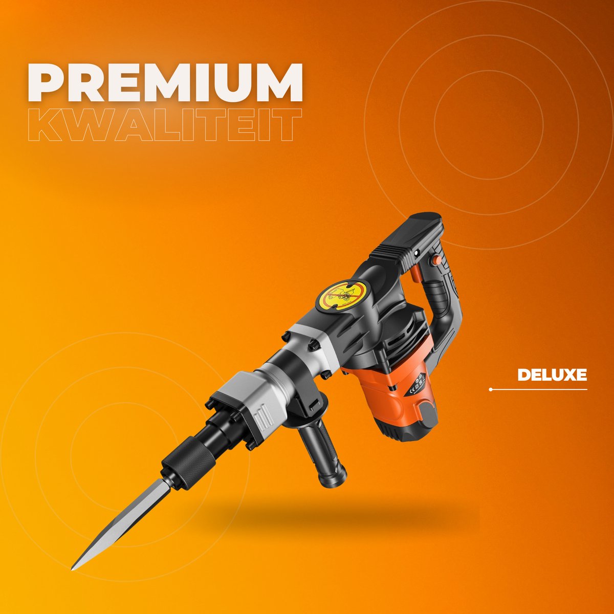 Sloophamer Deluxe - Elektrische Slaghamer - 1600W Breekhamer - Beitelhamer Gereedschap